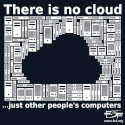 FSF sticker that says: There is no cloud, just other people's computers
