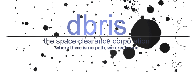 Logo - dbris, the space clearance corporation - where there is no path, we create one