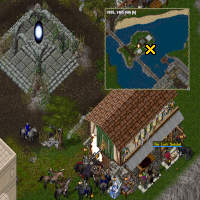 Screenshot, map and coordinates