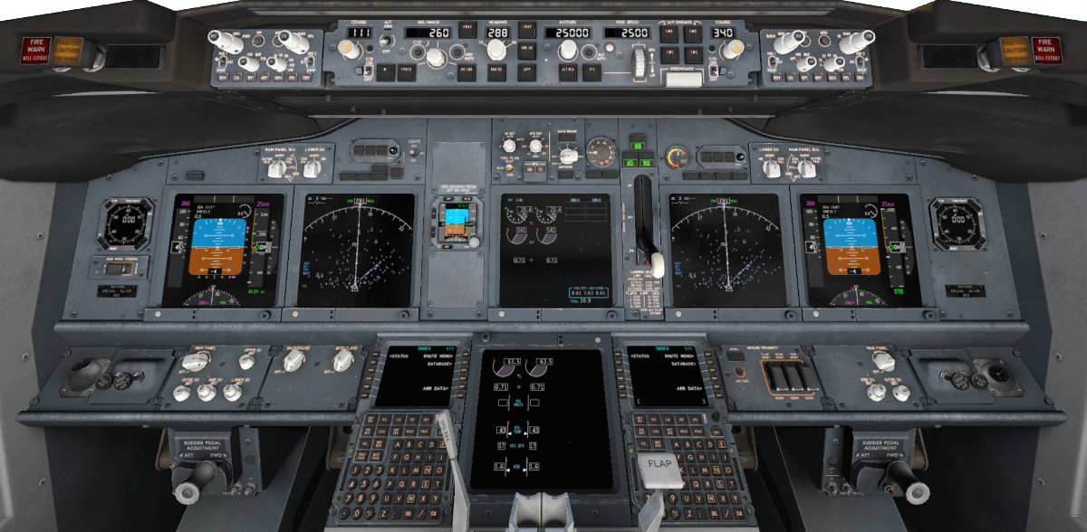 Screenshot: Main cockpit view